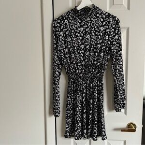 Ripe Black and White Long Sleeve Dress